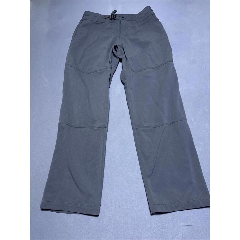 Prana Pants Men's Large x 32 Gray Stretch Zion Cargo Belted Outdoors Hiking